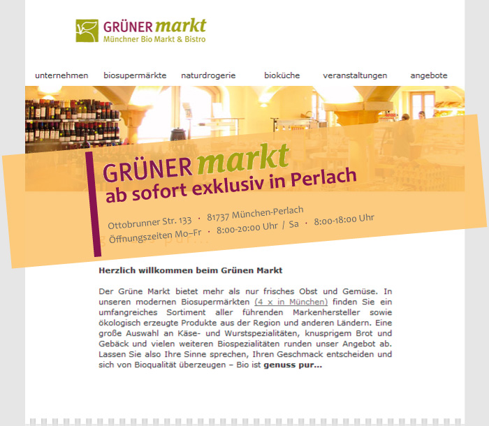 Gr&uuml;ner Markt in Perlach
